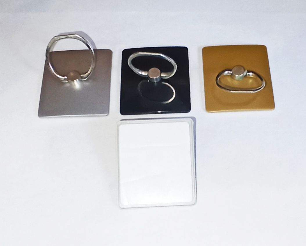 Держатель для телефона Popsockets с колечком и скотчем золото/серебро/черный