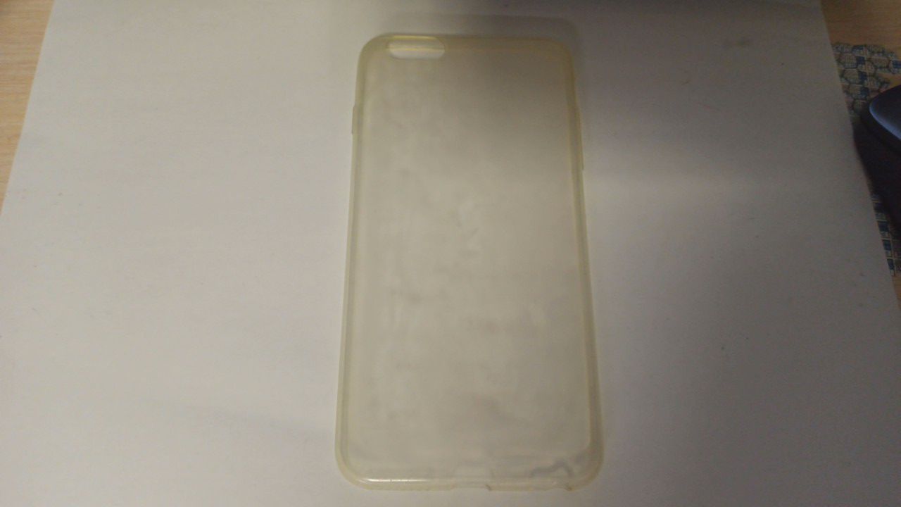 Чехол задняя накладка iPhone 6 Plus  (5.5) прозрачно-белый силикон