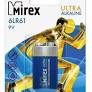 Батарейка Крона Mirex 6LR61-1BL Ultra Alkaline, 9В