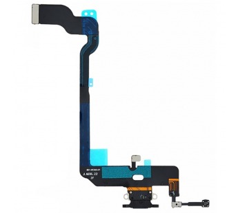 Шлейф для iPhone Xs на системный разъем/микрофон Черный