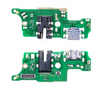 Шлейф для Tecno Spark 8P плата на системный разъем/разъем гарнитуры/микрофон