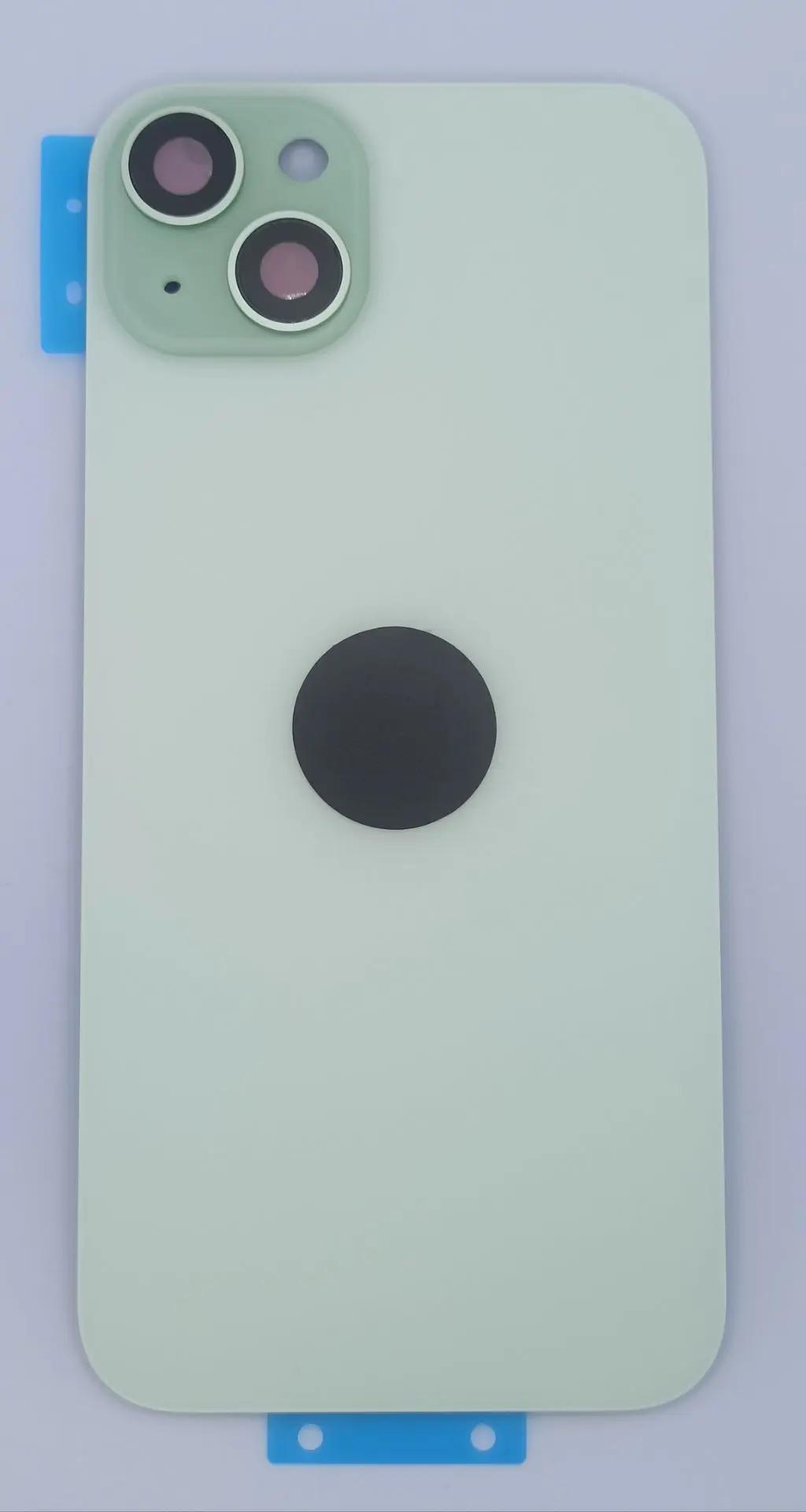 Задняя крышка для iPhone 15 Plus в сборе Зеленый – OR (стекло, монолит, MagSafe, логотип)