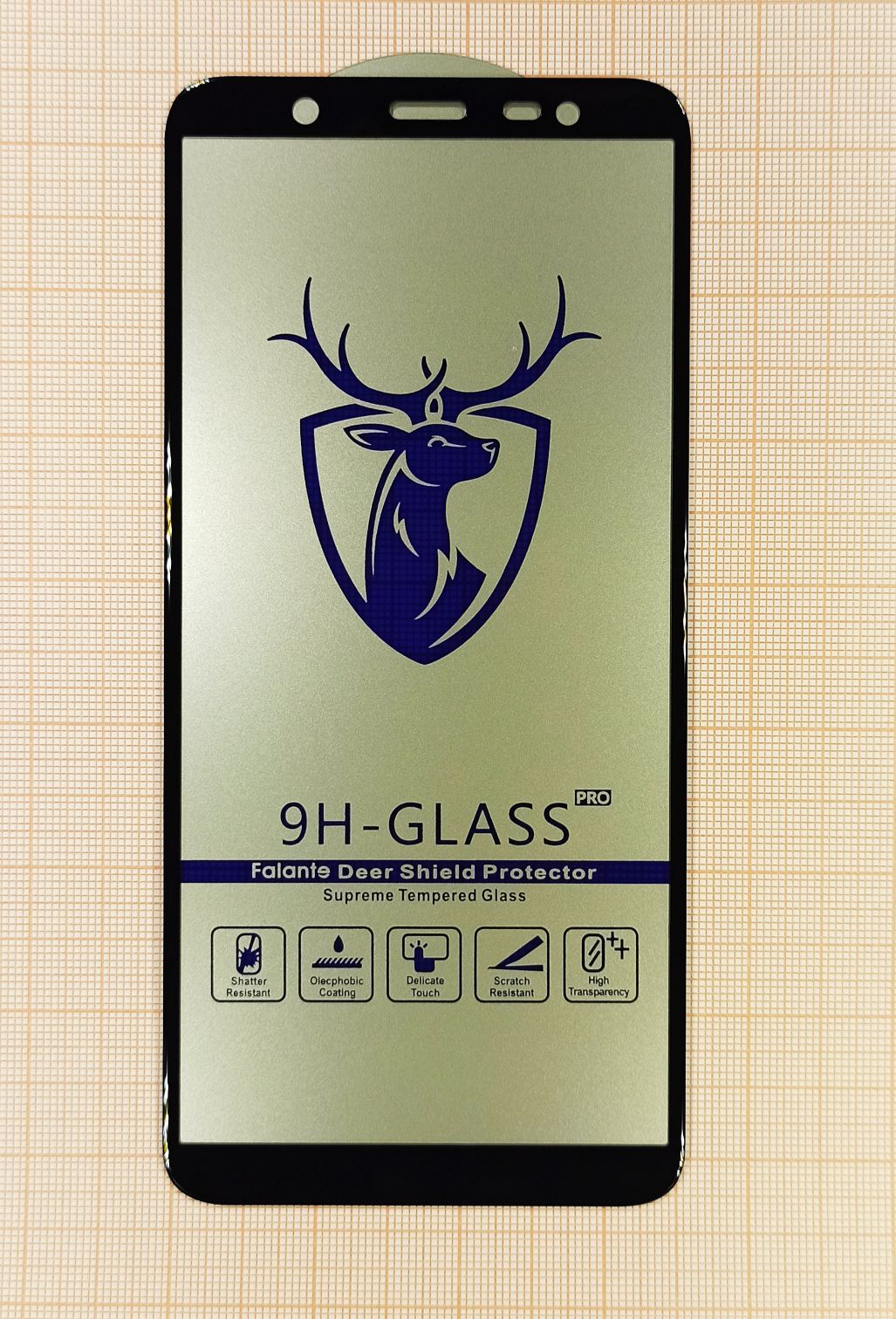 Защитное стекло “Премиум” для Samsung J810 Черное