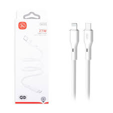 Кабель Type-C – Lightning XO NBQ231A (3A, 27W) Белый