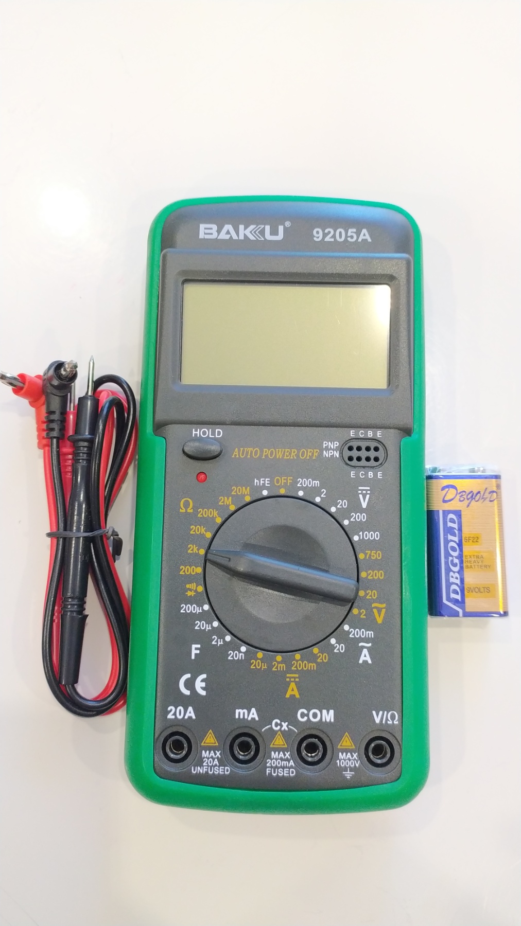 Мультиметр (мультитестер) цифровой Digital DT9205A с защитой от перегрузки, высокоточный тестер