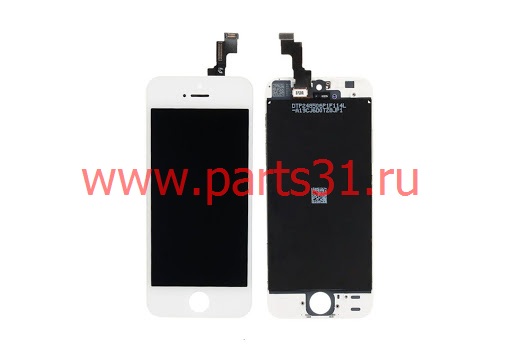 Дисплей для iPhone SE/ iPhone 5S Белый (Завод Shenchao) модуль в рамке в сборе с тачскрином