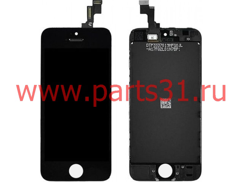 Дисплей для iPhone SE / iPhone 5S Черный (Завод Shenchao) модуль в рамке в сборе с тачскрином