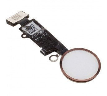 Шлейф для iPhone 7/ 7 Plus/ 8/ 8Plus/ SE2 / SE3 на кнопку HOME Розовое золото Премиум