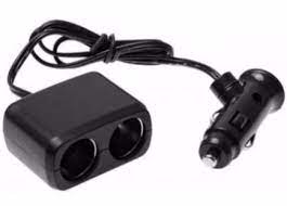 Разветвитель прикуривателя WF-318 2 входа,+ шнур Black