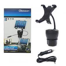 Держатель авто для планшета + разветвитель прикуривателя Olesson 1629, на 2 входа,2 USB выхода (12V/24V),3100mAh,Black