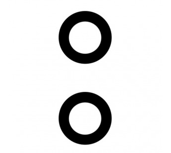 Стекло камеры для Tecno Spark 7 (комплект 2 шт.) Черный