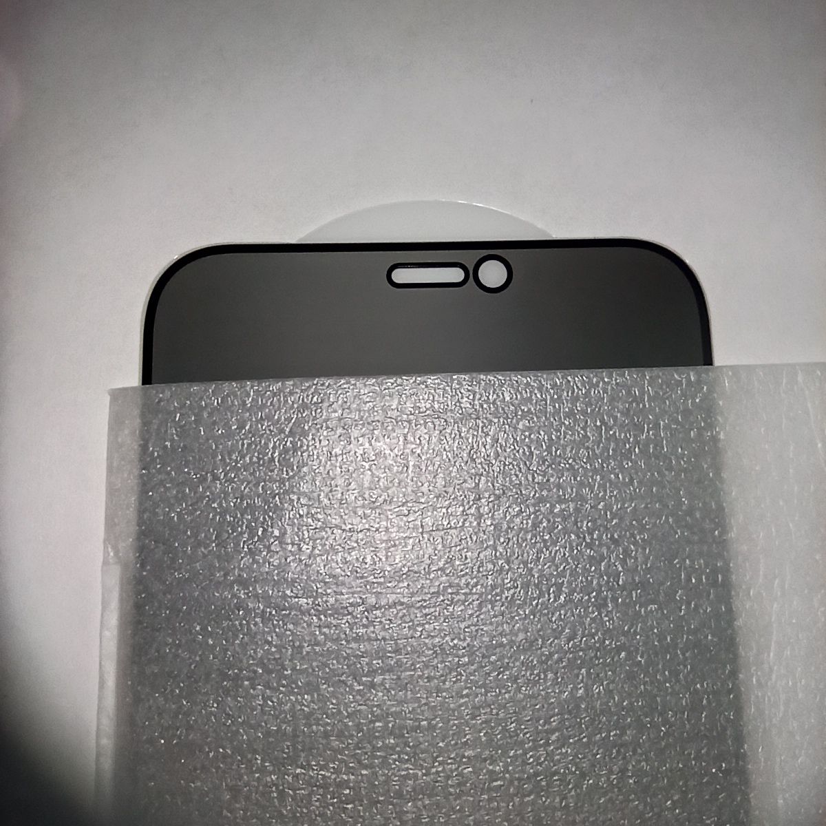 Защитное стекло “Антишпион” для iPhone 12 mini (Закалённое, полное покрытие)