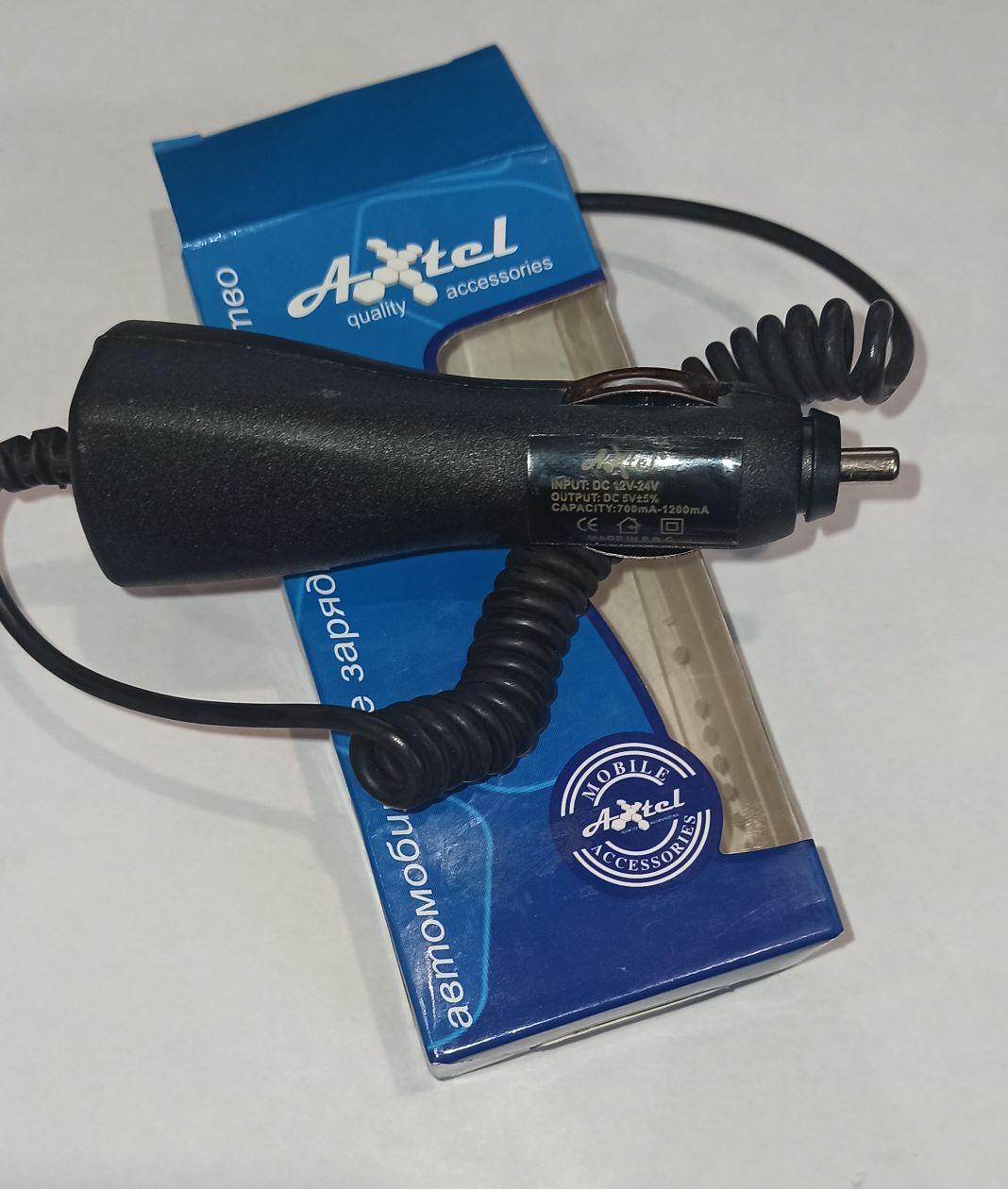 Зарядка авто для Samsung E250/D800 Axtel