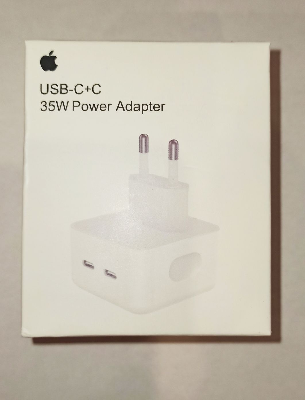 Блок питания сетевой для iPhone (2 Type-C) 35W, 3A Белый