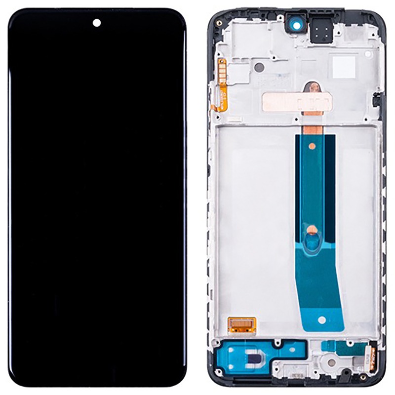 Дисплей для Xiaomi Redmi Note 11S 4G/ Poco M4 Pro 4G (2201117SY/2201117PG) модуль с рамкой Черный – (OLED)