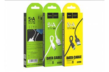 Кабель USB – Type-C HOCO X33 Surpass, 1.0м, круглый, 5A, силикон, цвет: чёрный