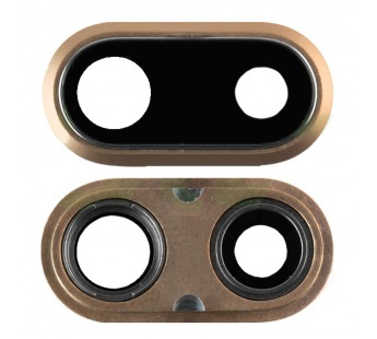 Стекло камеры для iPhone 8 Plus в рамке Золото