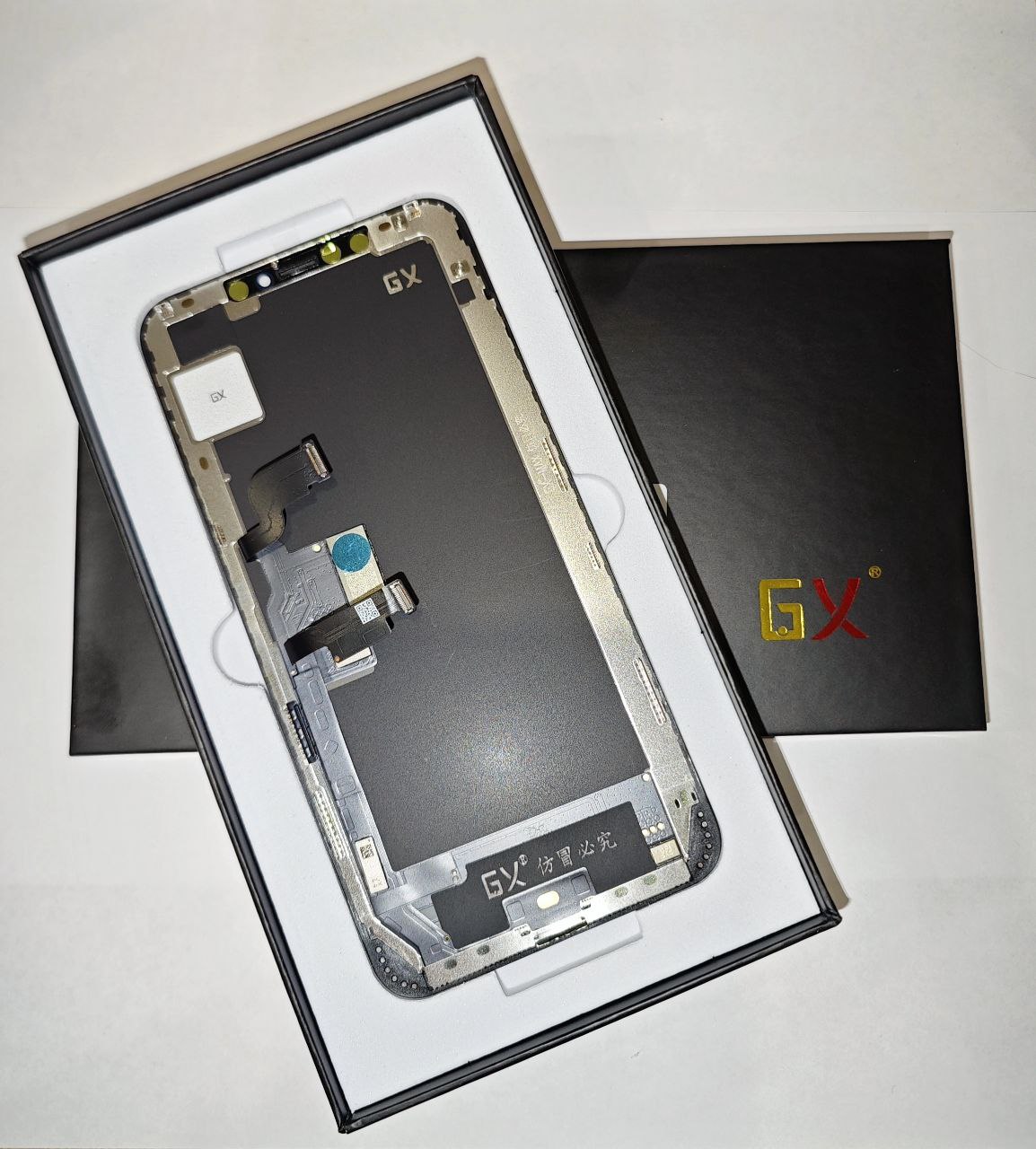 Дисплей для iPhone Xs Max в сборе с тачскрином Черный OLED GX (площадка под IC)