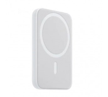Внешний Аккумулятор (Power Bank) MagSafe 5000 mAh (18W, беспроводная зарядка 10W, Lightning) Белый
