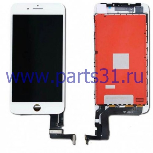 Дисплей для iPhone 8 Plus Белый (Завод Shenchao) модуль в рамке в сборе с тачскрином