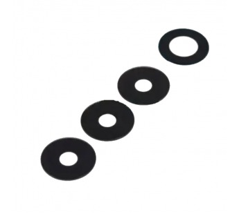 Стекло камеры для Realme 8 4G/8 Pro (RMX3085/RMX3081) (комплект 4 шт.) Черный