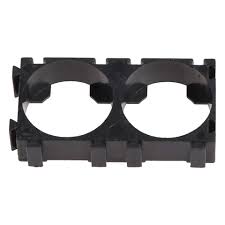 Держатель для сборки аккумуляторов 18650 (2 ячейки, пластик, уп10 шт.)